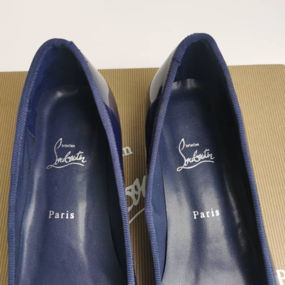 Chr1st1an Louboutin Sweetie Jane Flat Ballerinas Zaffiro 1250242V198