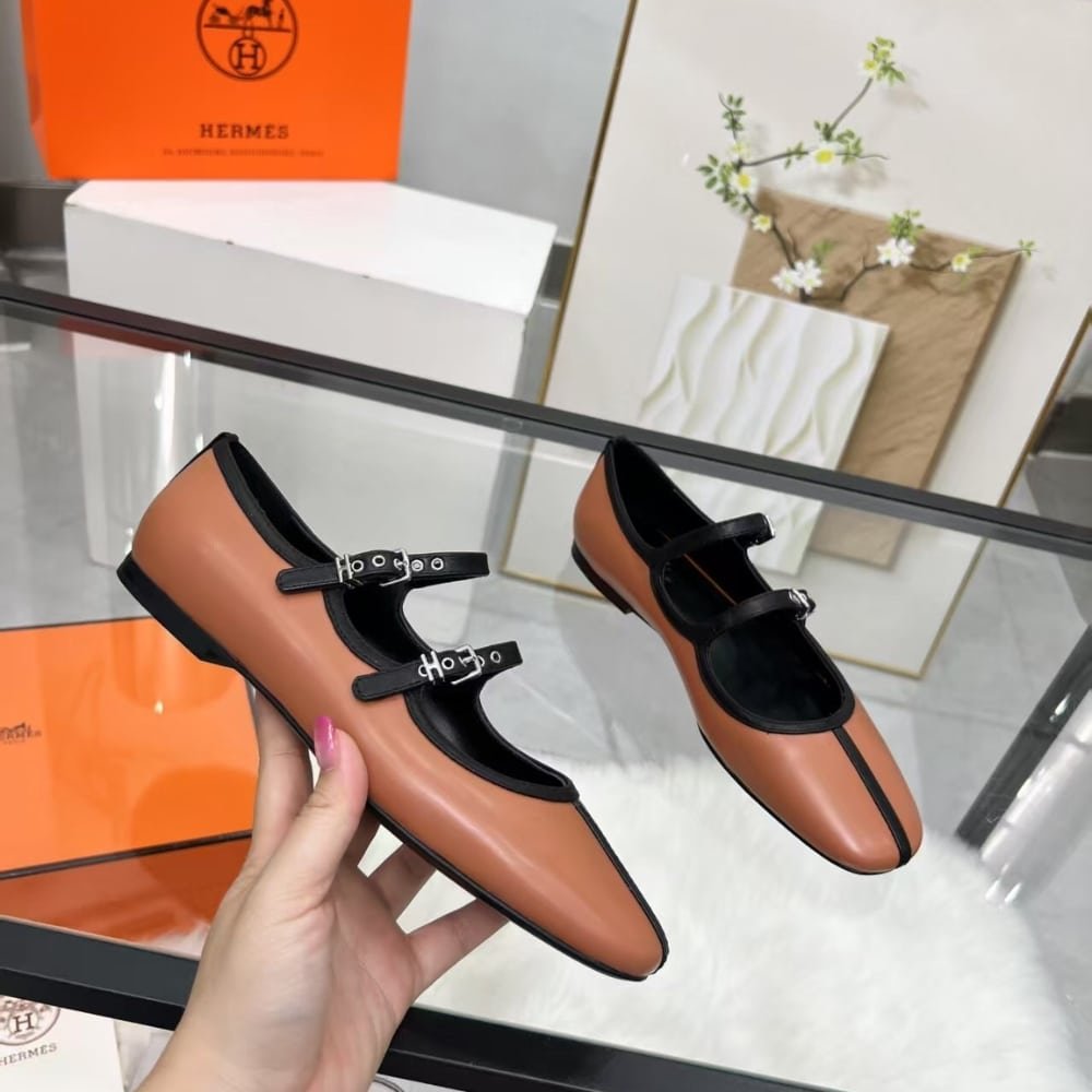 H**me5 Lilia Ballet Flat Brown H252041Z A3355