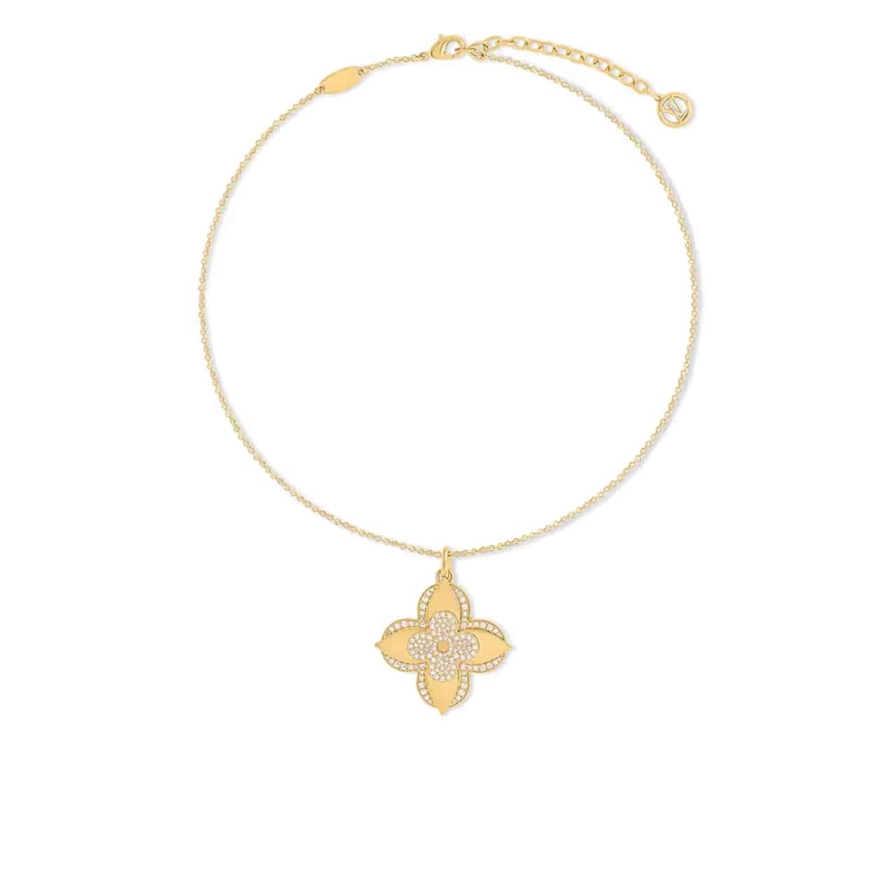 L0vis Vvtt0n Lv Medaillon Necklace Gold M02001