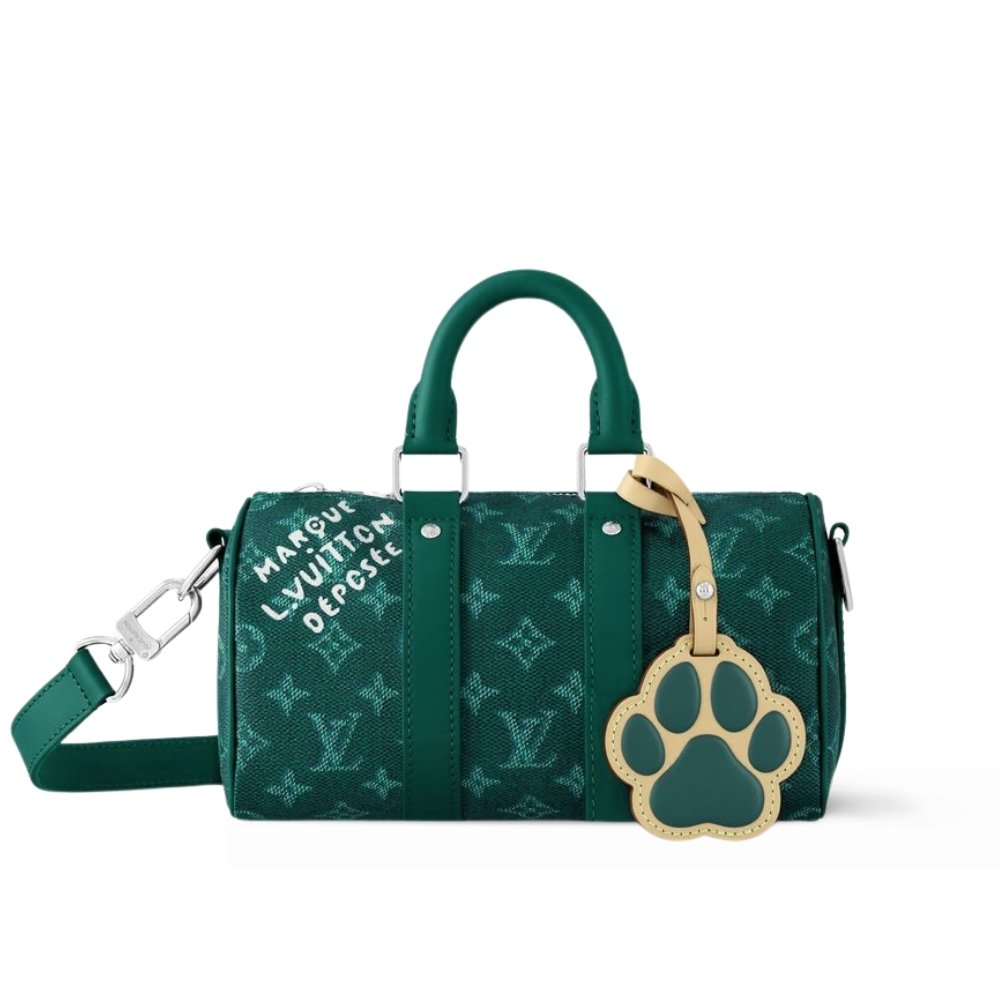 L0vis Vvtt0n Keepall Bandoulière 25 Monogram Heritage Green 25Cm M12684