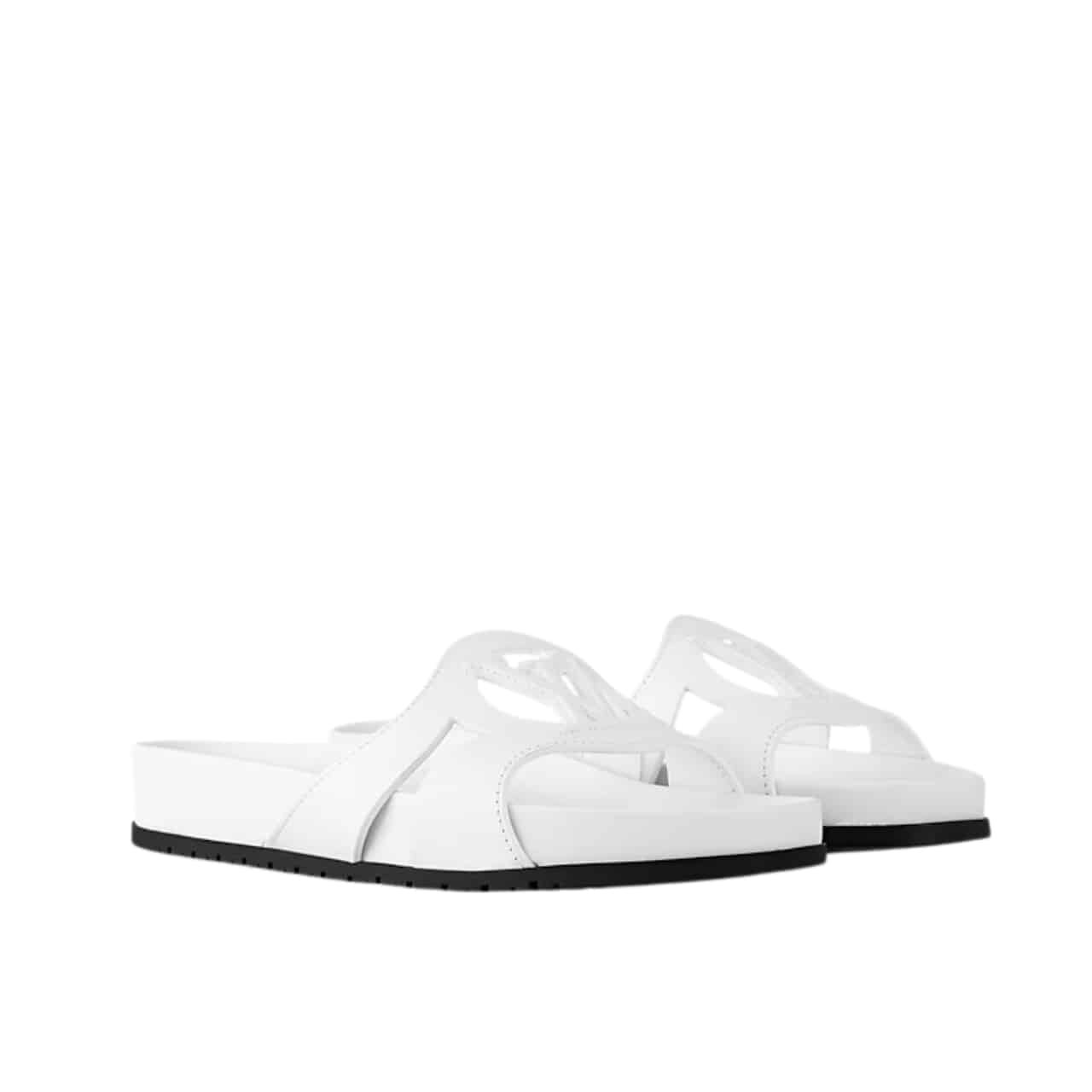 L0vis Vvtt0n Isola Flat Comfort Mule White 1Acpb9