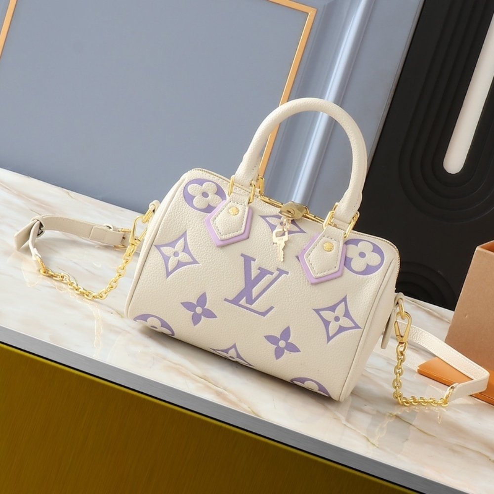 L0vis Vvtt0n Speedy Bandoulière 20 Bag Off White And Lavender 20Cm