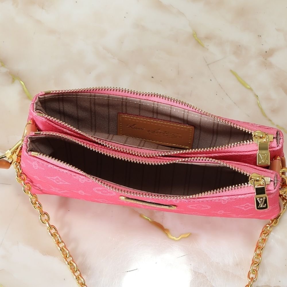L0vis Vvtt0n Pochette Liv Rose Ruban 24Cm M27719