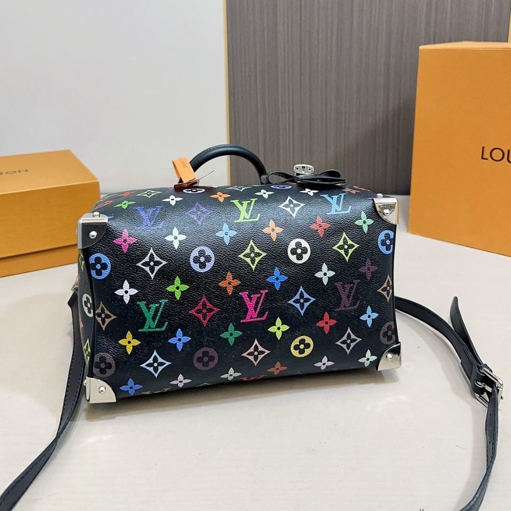 L0vis Vvtt0n X Takashi Murakami Speedy Soft Black 30Cm M13257