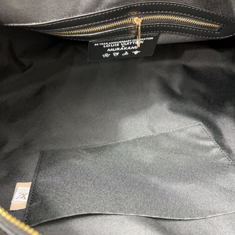 L0vis Vvtt0n X Takashi Murakami Keepall Black 50Cm
