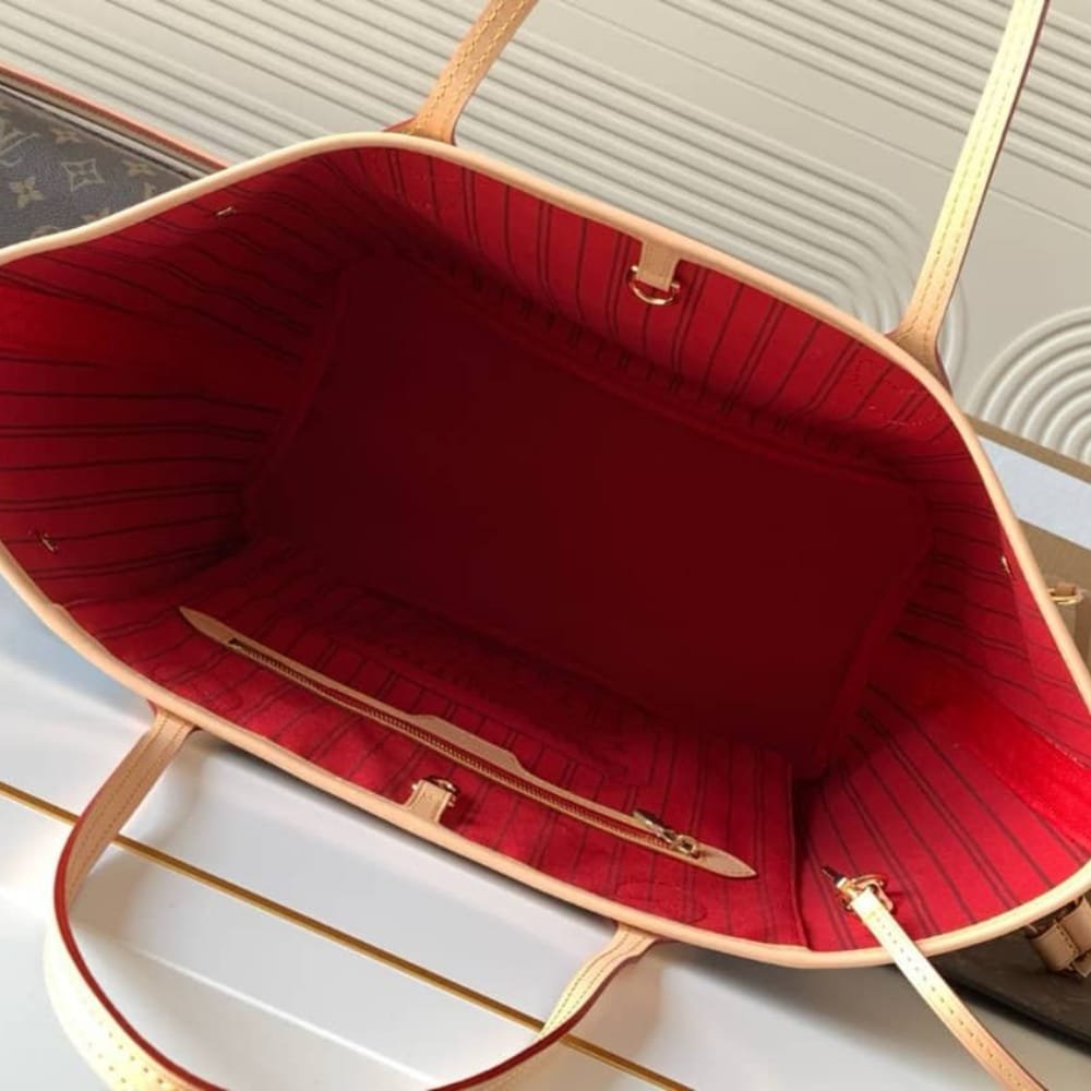 L0vis Vvtt0n Neverfull Bandoulière Inside Out MM Monogram Rouge Sari 32Cm M12096