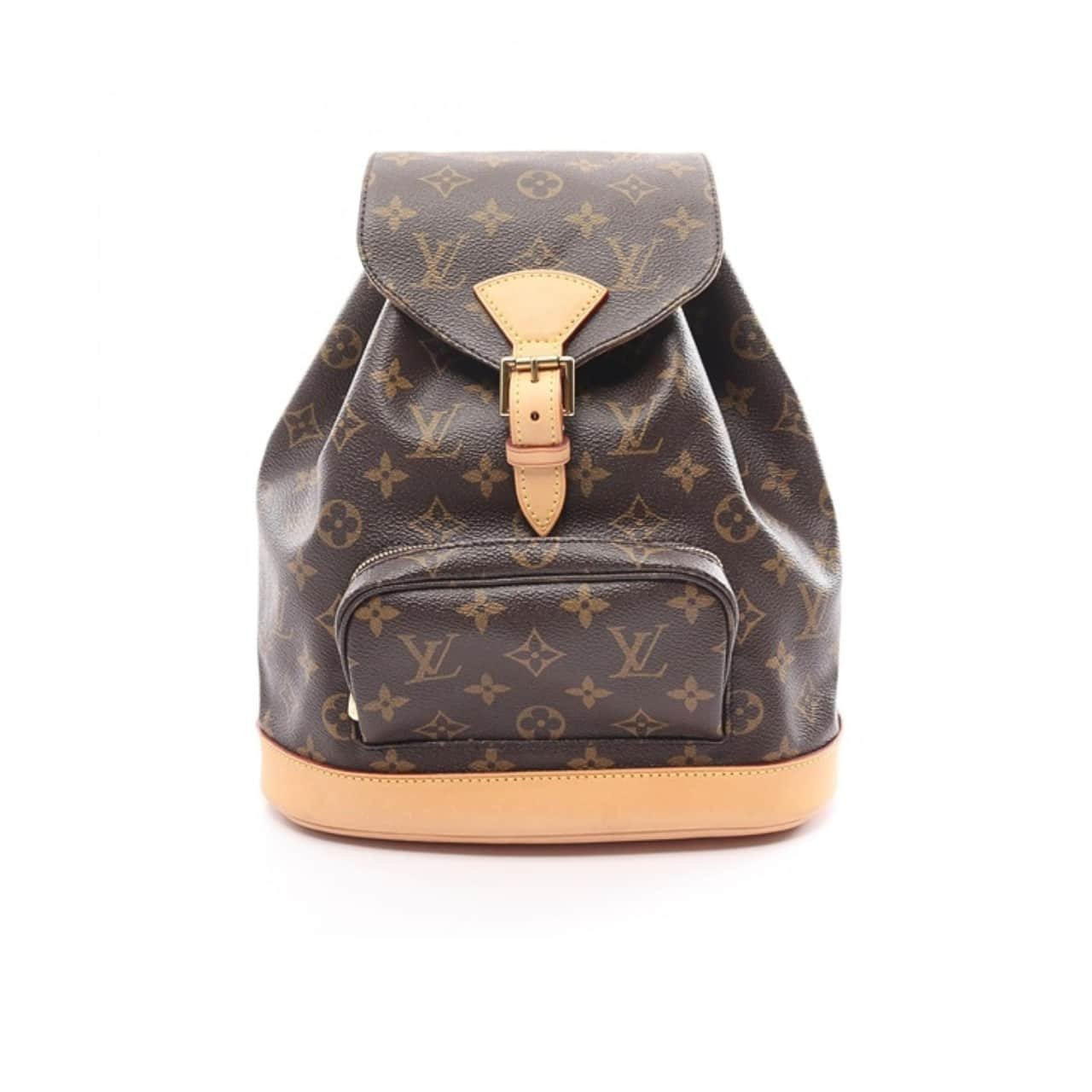 L0vis Vvtt0n Montsouris Daybag Backpack Monogram Leather Brown 26Cm M51136