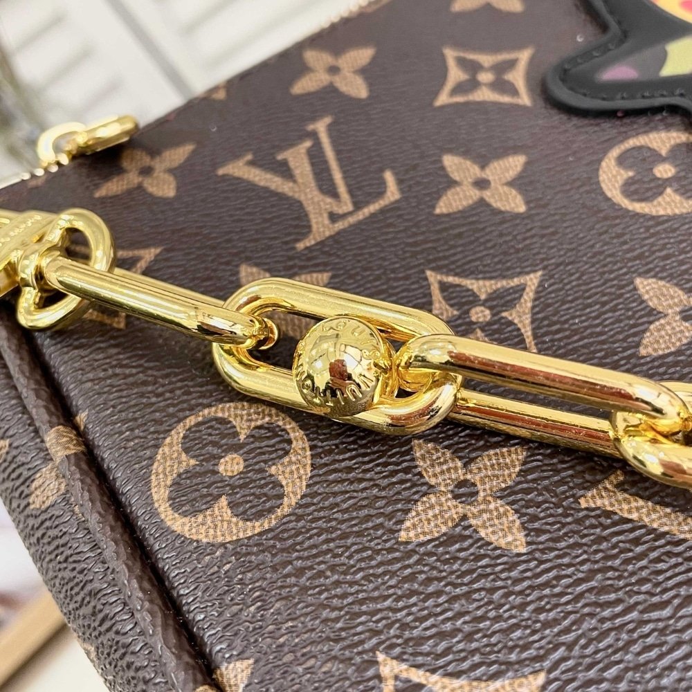L0vis Vvtt0n X Takashi Murakami Pochette Monogram Brown 28Cm M13440