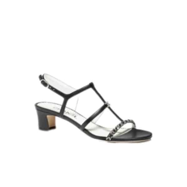 Ch**el Sandals Metal Black G39645 X01000 94305