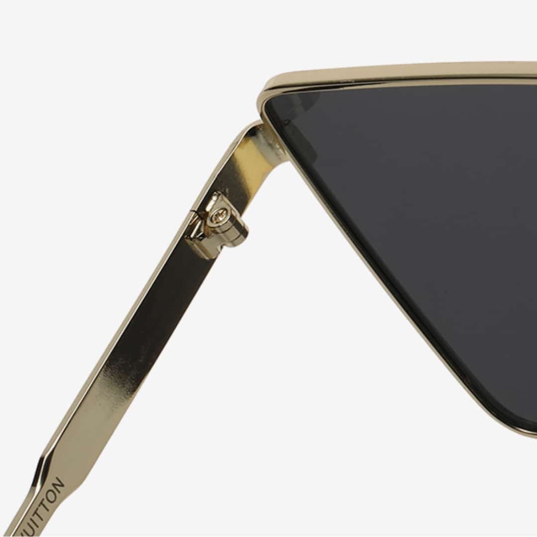 L0vis Vvtt0n Cyclone Metal Sunglasses Gold Hardware Black Z1700U
