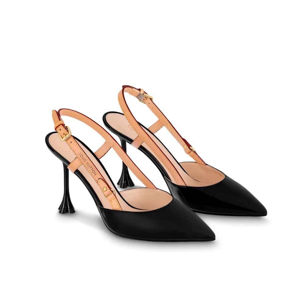L0vis Vvtt0n Blossom Slingback Pump Black 1Ac8Np