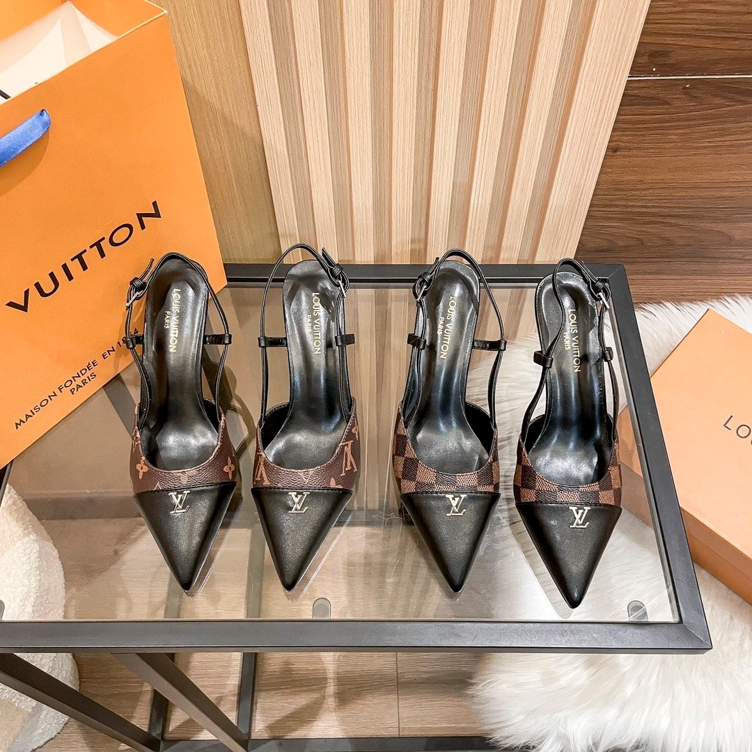 L0vis Vvtt0n Slingback Damier Ebene