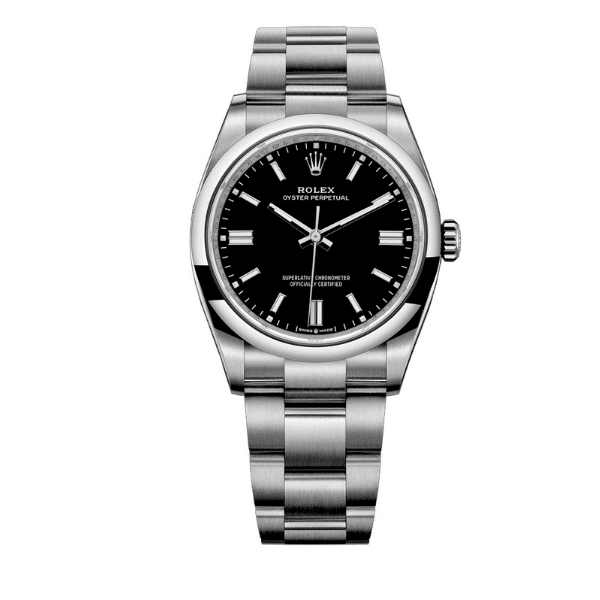 R01ex Oyster Perpetual Watch 41Mm Black Dial 124300 0002