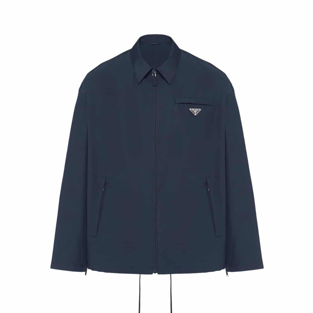 Pra*a Technical Poplin Jacket Blue