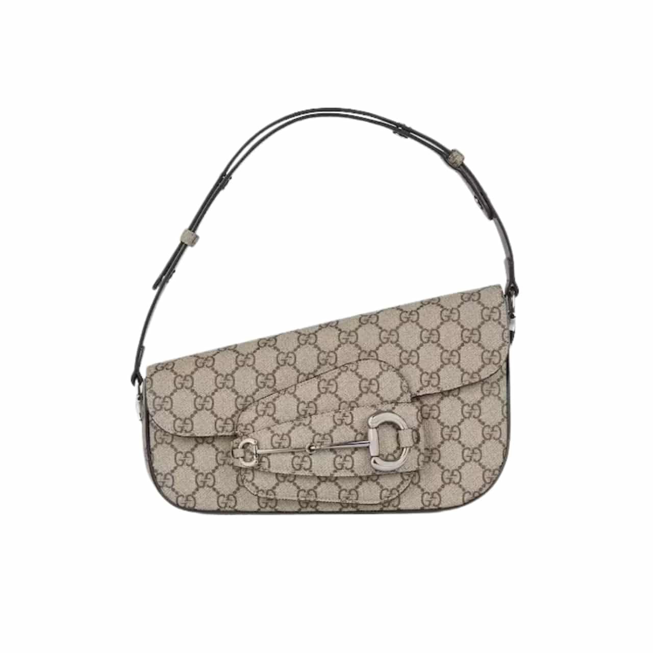 Gvc*1 Horsebit 1955 Small Shoulder Bag Beige 25Cm 764155 Kgd0N 9742