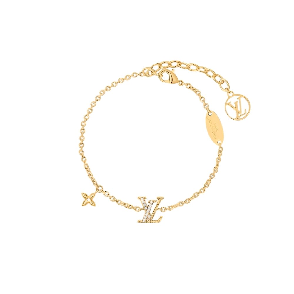 L0vis Vvtt0n Lv Iconic Enamel Bracelet Gold M1137A