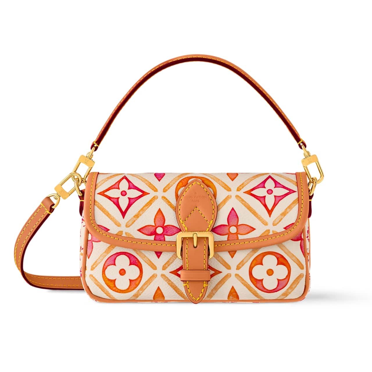 L0vis Vvtt0n Nano Diane Bag Monogram Canvas Coral 20Cm M83621
