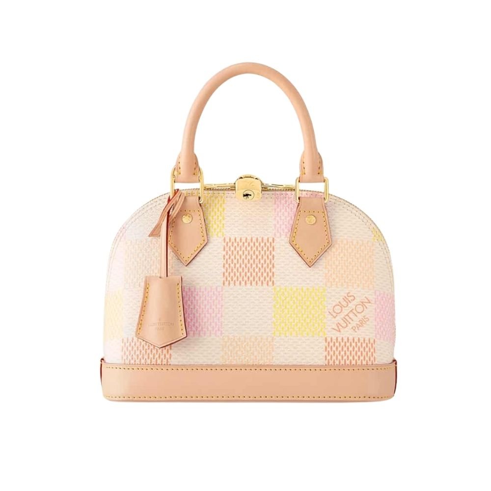 L0vis Vvtt0n Alma BB Damier Canvas Peach 23Cm N40516
