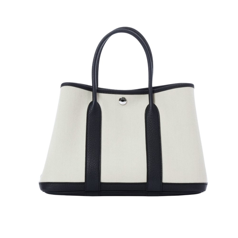 H**me5 Garden Party 30 Handbag Canvas Black 30Cm