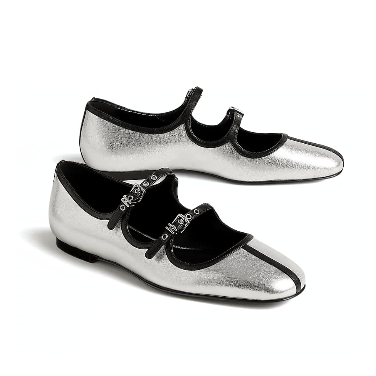 H**me5 Lilia Ballet Flat Silver H252042Z 52350