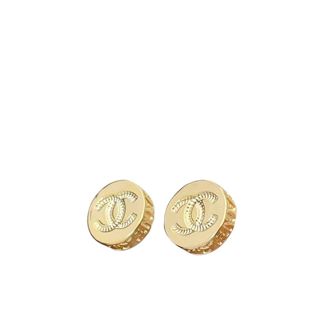 Ch**el Gold Mini Earrings
