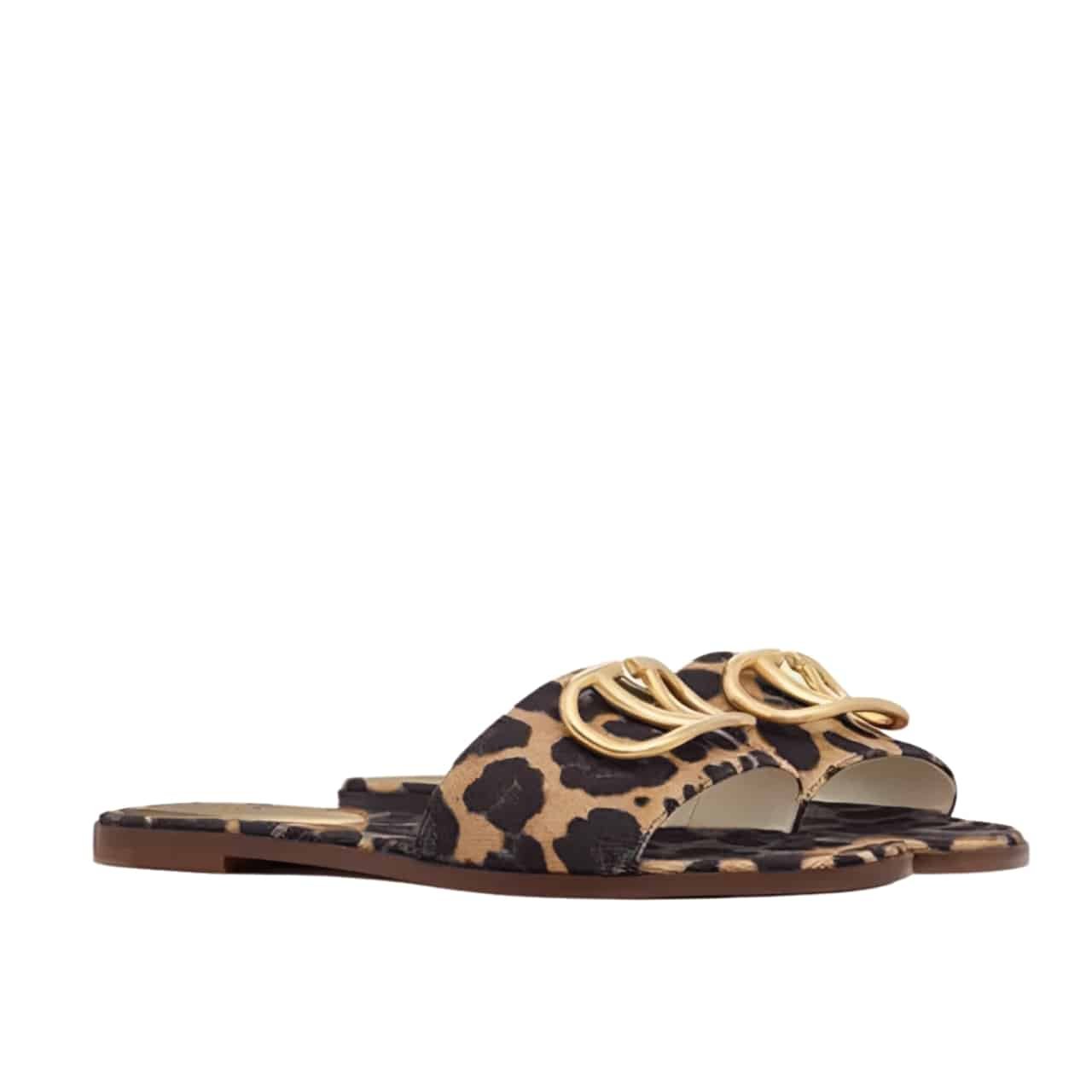 Va1e*ntin0 Garavani Leopard Print Buckle Sandals 3W2S0Bd5Rqy 09J