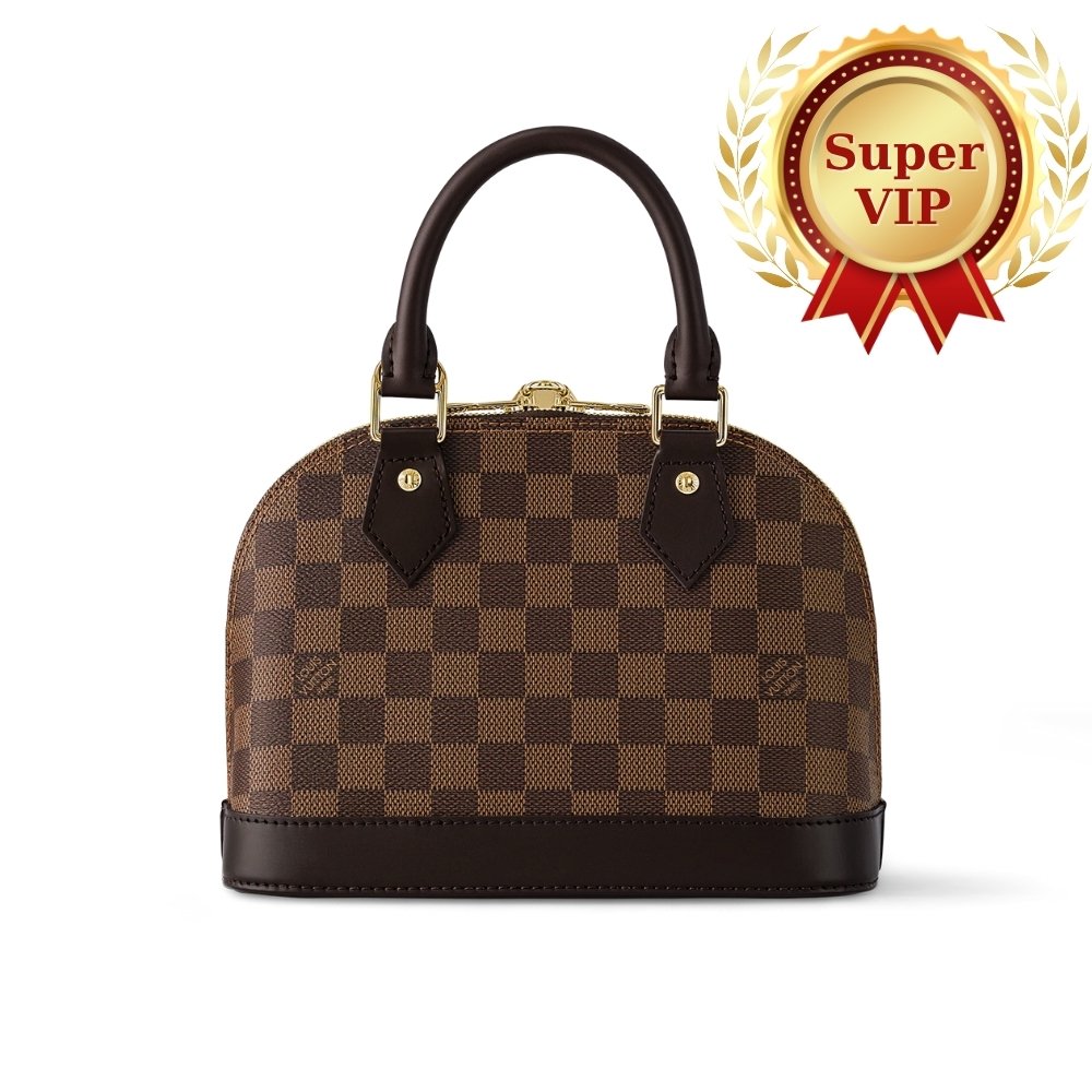 [S*per Vip 1:1] L0vis Vvtt0n Alma Bb Damier Ebene Canvas 23Cm N40606