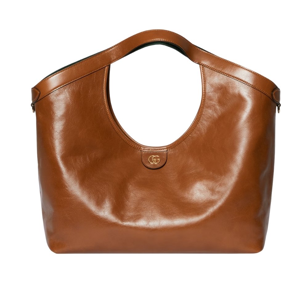 Gvc*1 Giglio Large Tote Bag Dark Brown Leather 60Cm 853971 AAF2H 7645