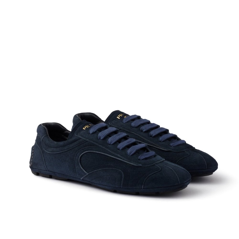 Pra*a Montecarlo Re Edition 2005 Suede Sneakers Navy 4E1165 008 F0008 F G000