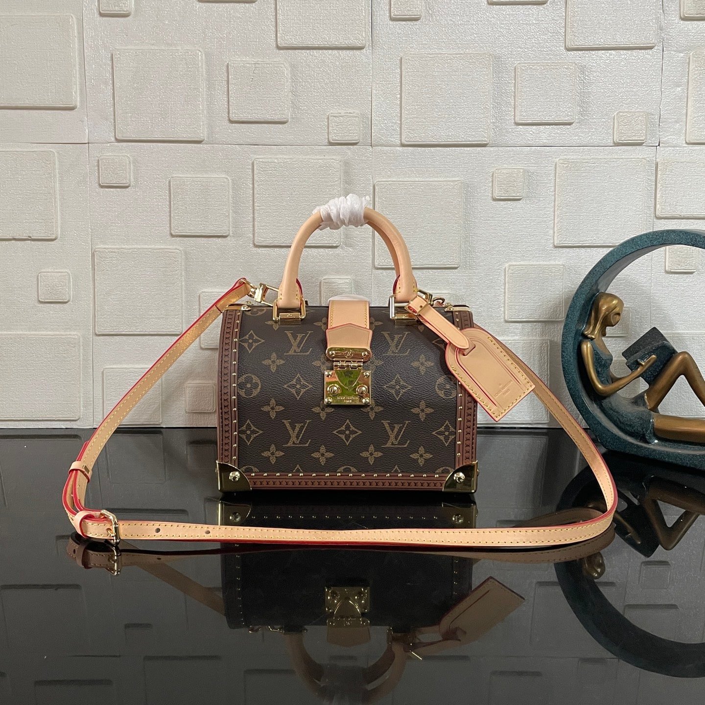 [S*per Vip 1:1] L0vis Vvtt0n Speedy Trunk Box Bag 20 Monogram Brown 21Cm M11154