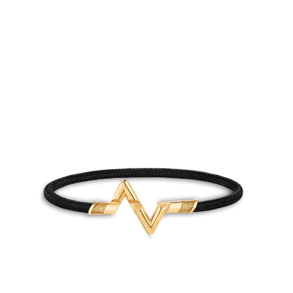 L0vis Vvtt0n Lv Volt Upside Down Play Large Bracelet Yellow Gold Q05413